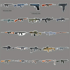 50pcs Military Graffiti Stickers DIY Waterproof Stickers