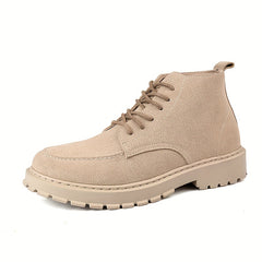 Men's Lace-up Ankle Boots Casual Walking Shoes