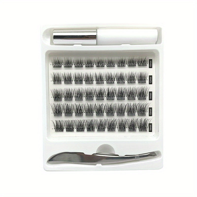 3D Cluster Lash Extension Kit Daily Makeup DIY Soft Lash Volume