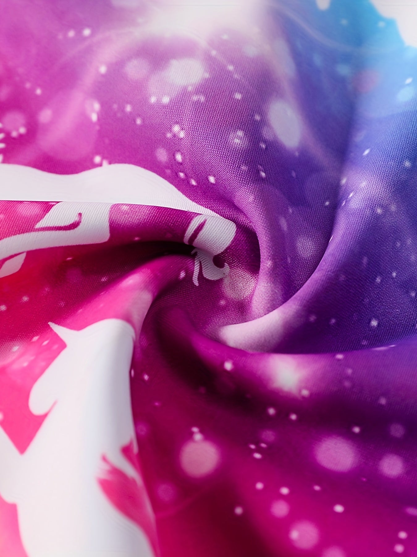 Girls Unicorn Graphic Sun Protection Swimsuit