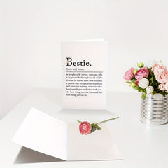Funny Birthday Card Bestie Sister Friendship Women Lady Bestie Greeting