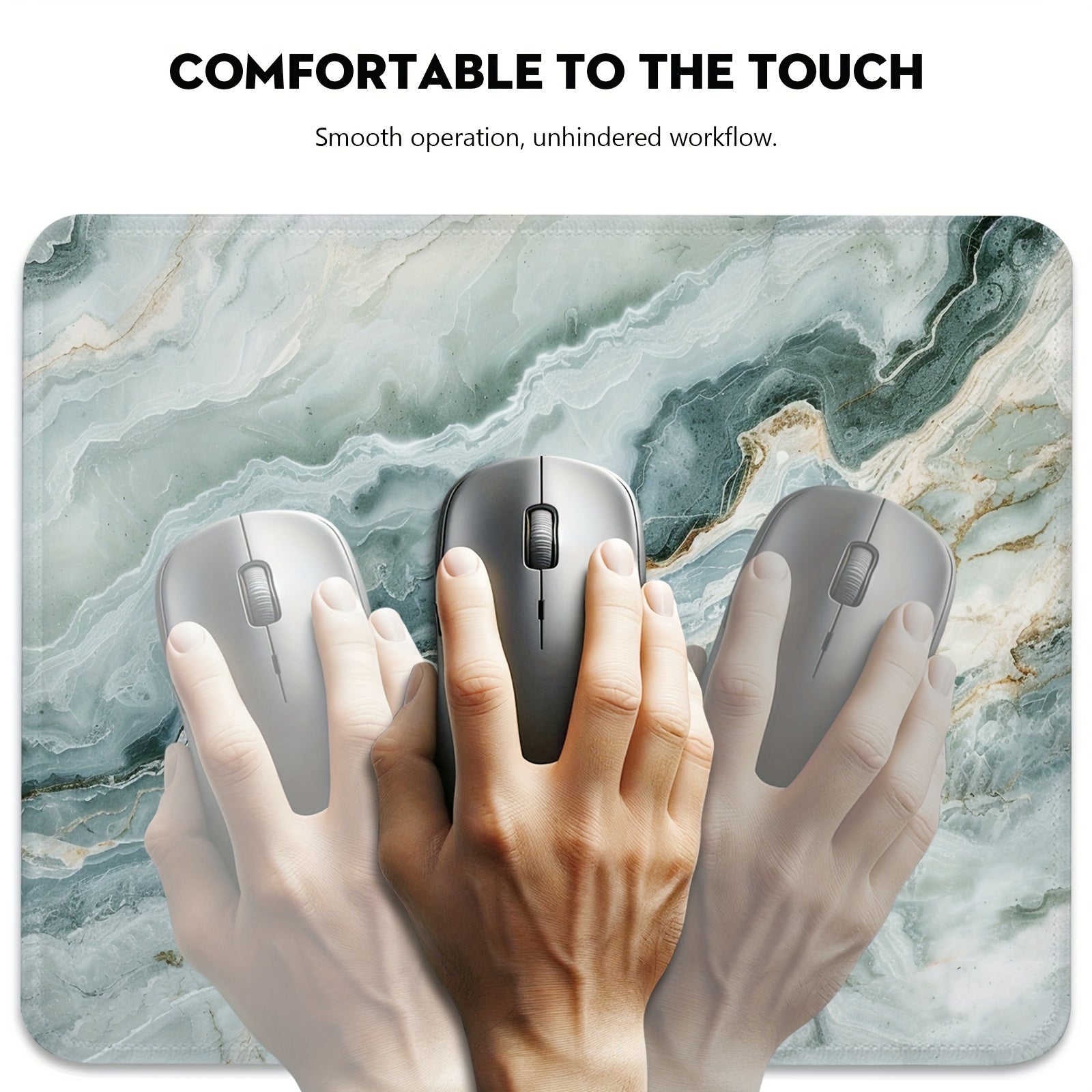 Marble Mouse Pad with Tranquil Veins