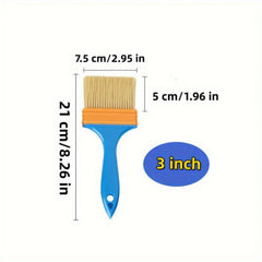 1pc Nylon Paint Brushes Plastic Handle Tufted Brush Paint BBQ Cleaning Dust Pain