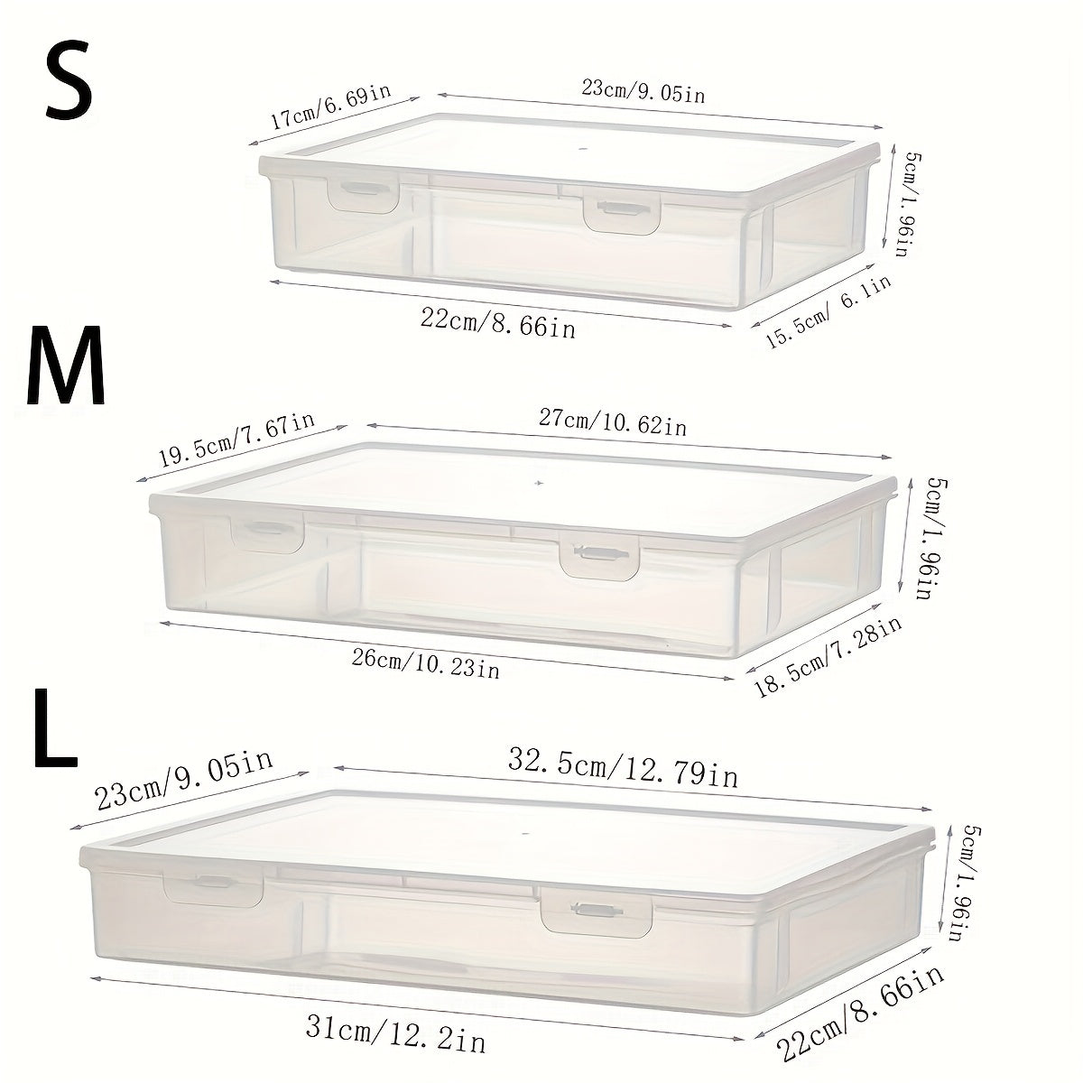 Large Capacity Transparent Building Blocks Puzzle Storage Box
