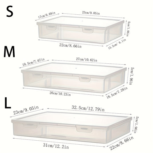 Large Capacity Transparent Building Blocks Puzzle Storage Box