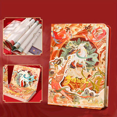 Chinese Style Notebook Diary - Forbidden City & Dunhuang National Tide