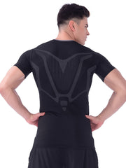Men's Compression Shirt Short Sleeve Cold Weather Baselayer Undershirt