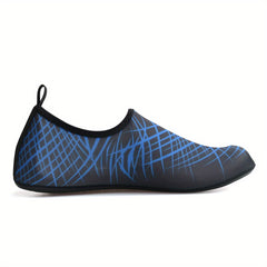 Men's Stripped Water Shoes Summer Casual Slip On Shoes
