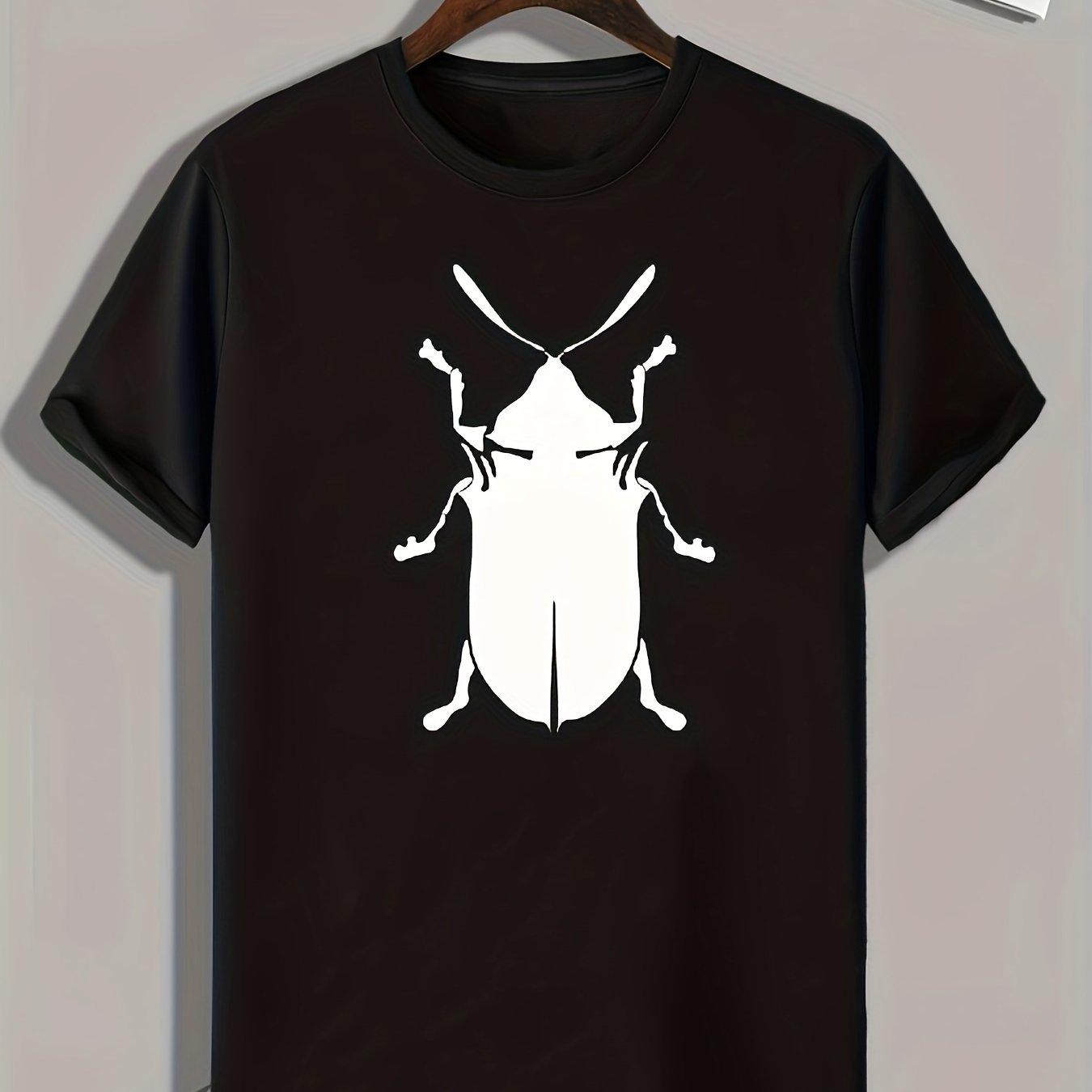 Insect Pattern Print Men's Sports T-shirt for Fitness Activities