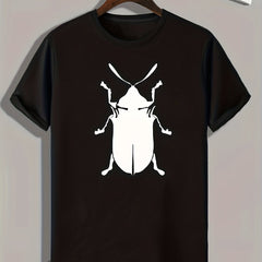Insect Pattern Print Men's Sports T-shirt for Fitness Activities
