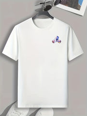 Cycling Girl Print Men's Comfy T-shirt for Outdoor Summer