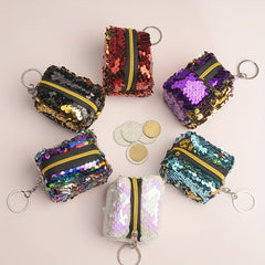 Girls Sequin Coin Purse Mini Wallet Small Storage Bag
