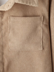 Boys Corduroy Shirts Long Sleeve Button Down Outwear