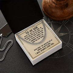 Son Necklace Titanium Steel Boys Birthday Gift