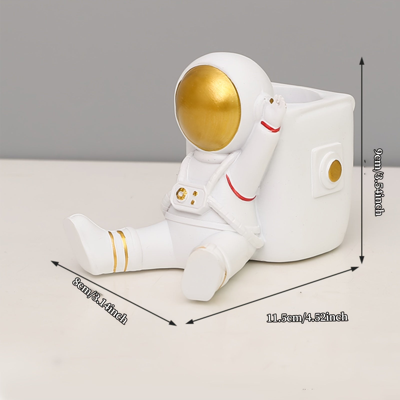 Astronaut Decor Pen Holder for Kids' Room