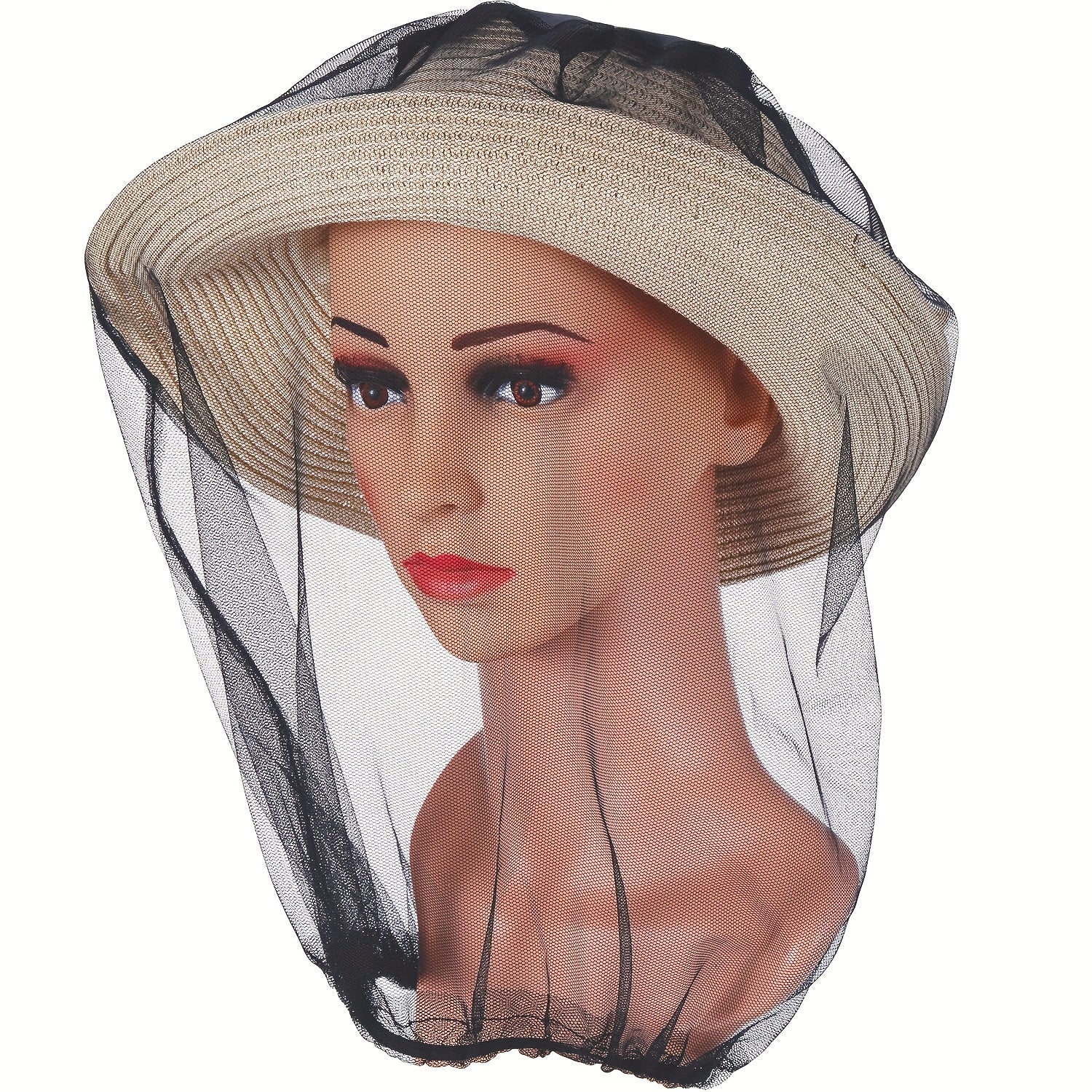 Outdoor Anti Mosquito Mesh Hat with Neck Cover
