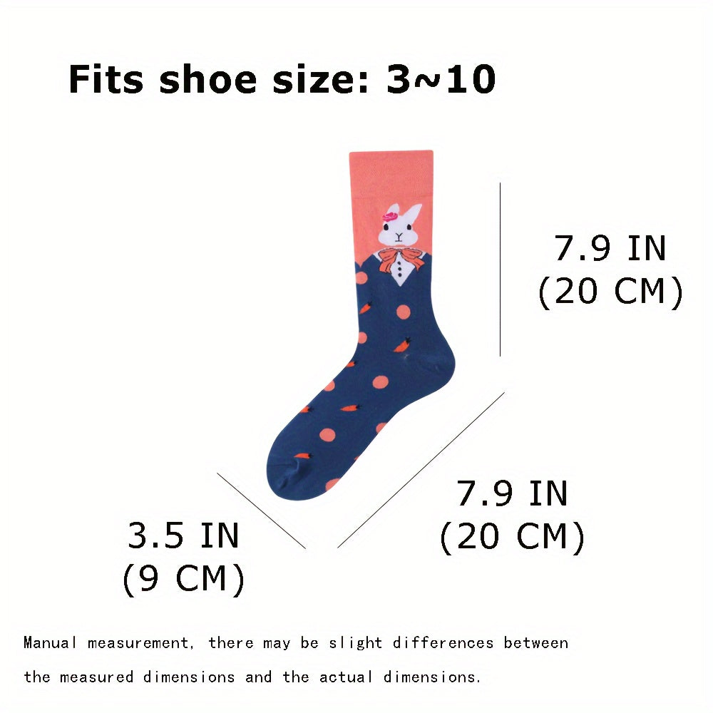 Colorful Funny Socks Novelty Crew Socks For Men Women Warm Thick Breathable Comf
