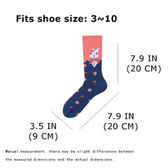 Colorful Funny Socks Novelty Crew Socks For Men Women Warm Thick Breathable Comf