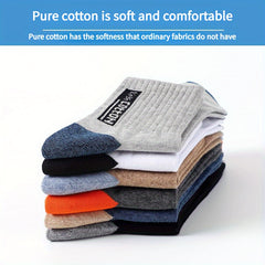 6 Pairs Men's Sports Socks Short Crew Deodorant Breathable Outdoor Socks