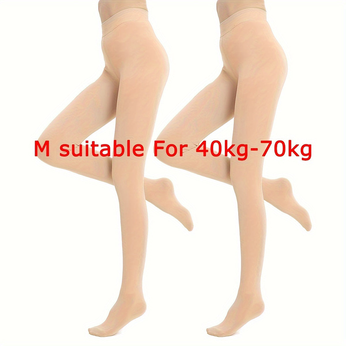 2 Pack Plush Lined Tights High Waist Thermal Leggings Women's Stockings