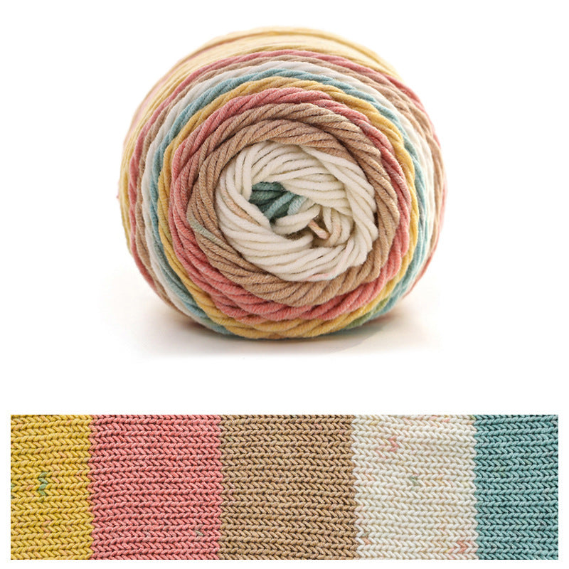 Rainbow Cotton Yarn Thread DIY Knitting Milk Cotton Yarn