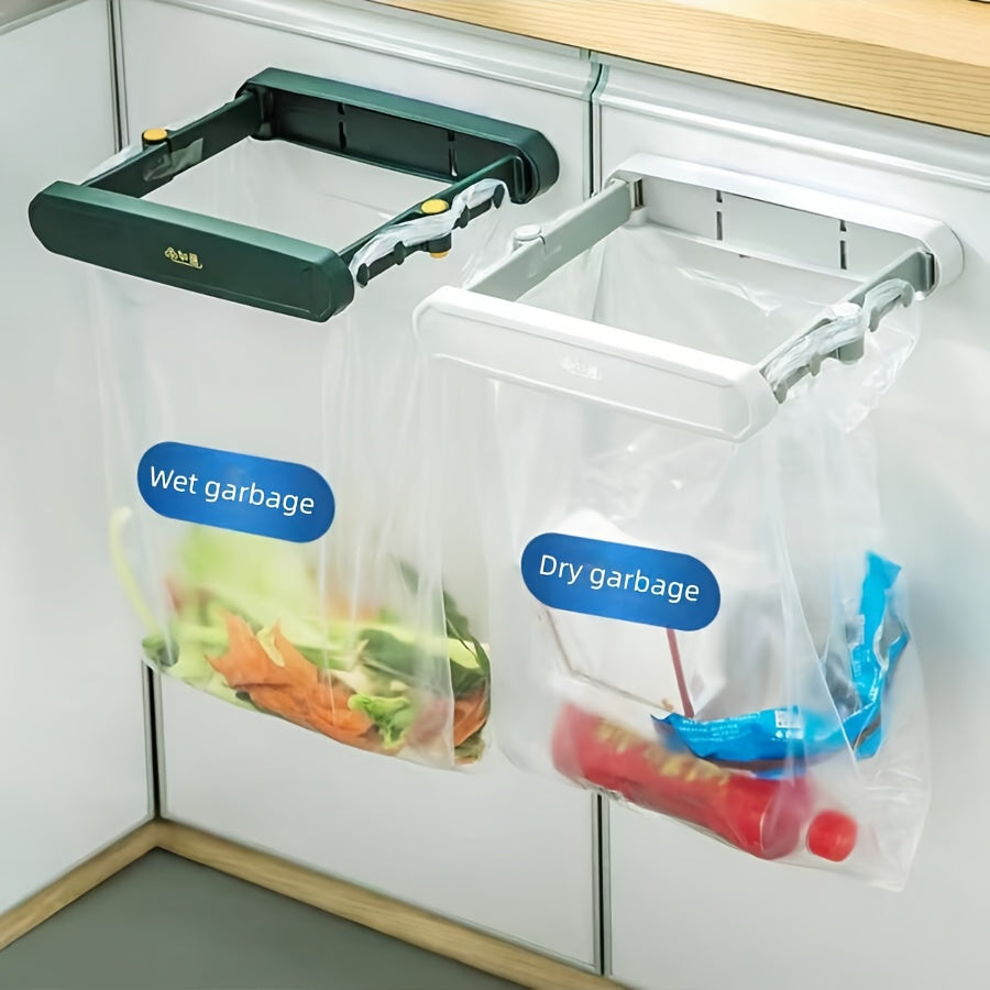 Kitchen Foldable Garbage Rack Wall Mounted Storage Rack