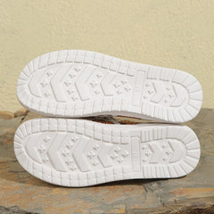 Women's Skate Shoes with Pumpkin Pattern, Flat Lace-up Canvas