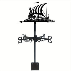 Roof Animal Sailboat Weathervane Metal Wind Vane Indicator