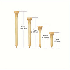 Golf Spike Inserted Bag & 5 Wooden Ball Spikes