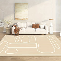 Modern Abstract Crystal Velvet Runner Rug Living Room Bedroom Bedside Carpet