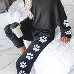 Paw Print Top & Pants Set