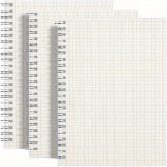 A5 B5 Spiral Graph Paper Notebooks, 160 Pages, Dotted Ruling
