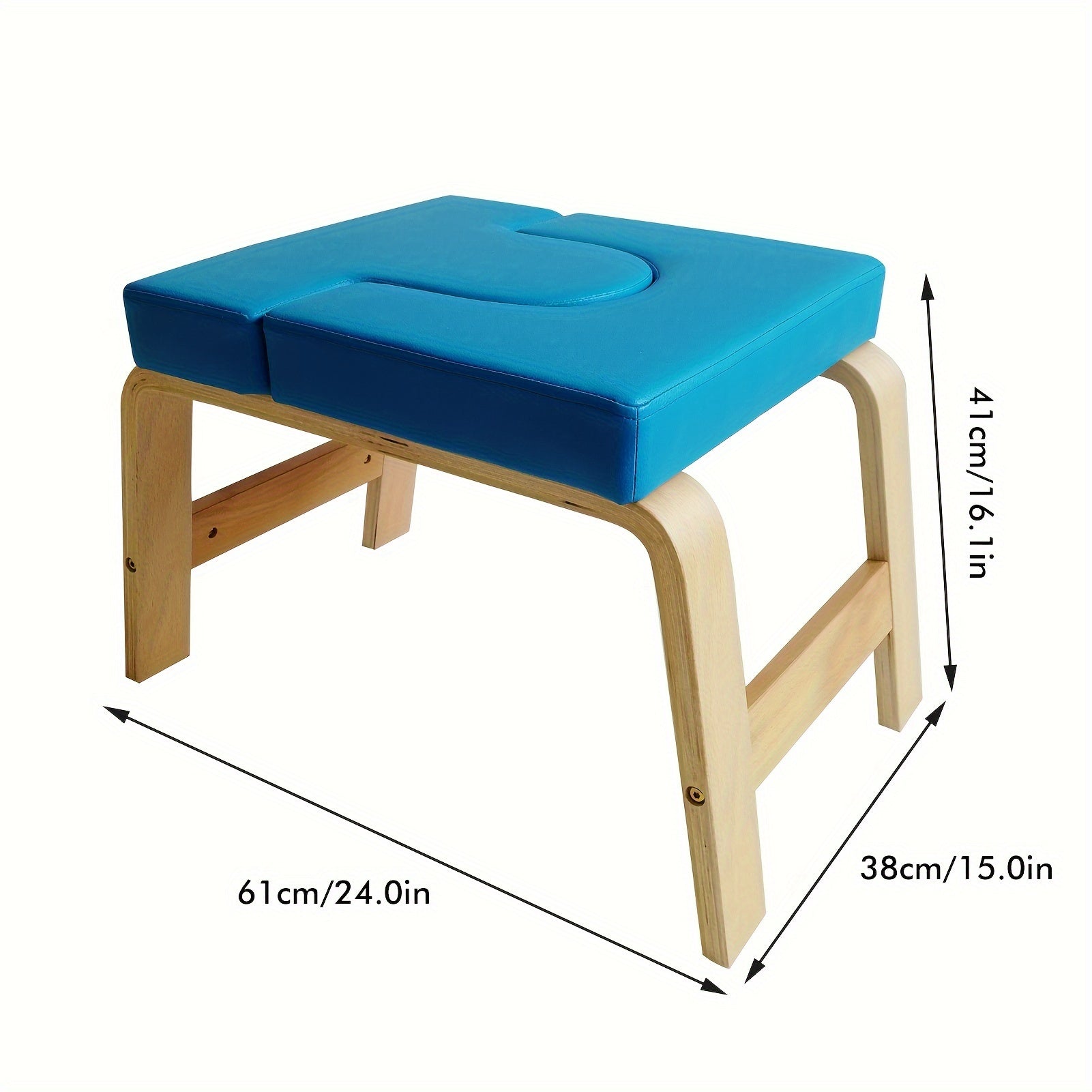 Solid Wood Yoga Headstand Bench for Balance Training