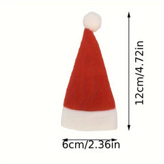 12pcs Mini Christmas Wine Bottle Hat Decoration
