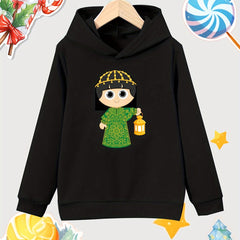 Girl Lantern Print Hooded Sweatshirt