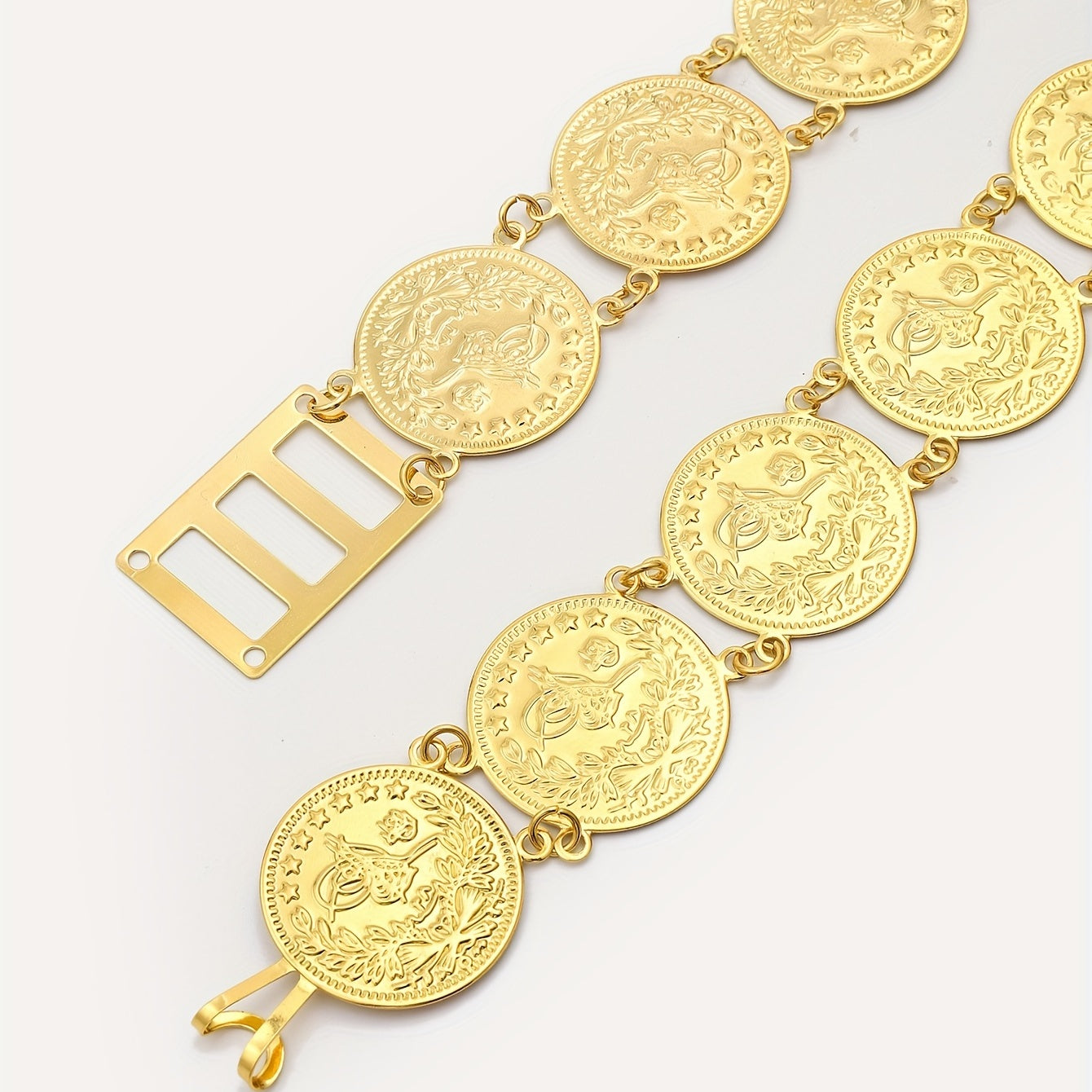 Metal Tassel Round Waist Chain for Dance Party Ethnic Waistband