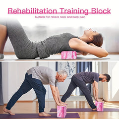 2pcs Non Slip Yoga Foam Bricks Lightweight Exercise Pilates Fitness Training