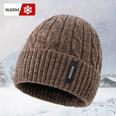 Letter Knitted Beanie Hat Outdoor Cycling Pullover Hat