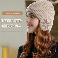 Thickened Velvet Knitted Woolen Hats for Winter, Ear Protection