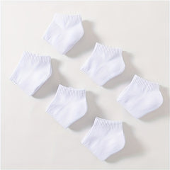 6 Pairs Women's Sports Ankle Socks Soft Lightweight Low Cut Stockings