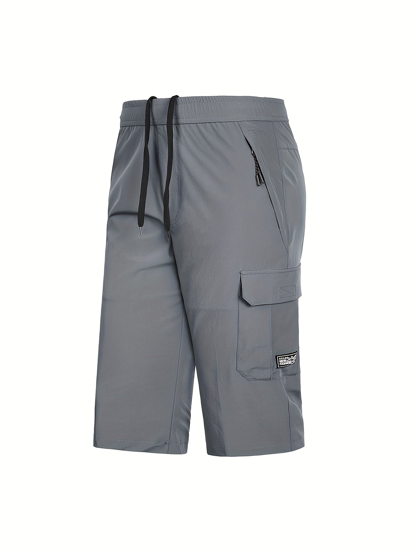 Men's Rapid Dry Pocket Cargo Shorts - Comfy Drawstring Shorts
