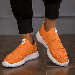 Women's Strap Decor Sneakers Casual Slip On Knit Mesh Shoes