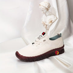 Women's Steel Toe Sneakers Breathable Low Top Lace-up Lightweight Shoes