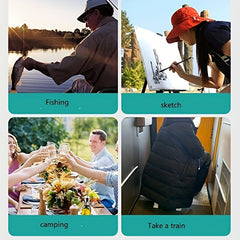 Portable Lightweight Collapsible Stool Extendable with Carrying Bag