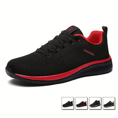 Men's Lace up Sneakers Athletic Shoes Lightweight Breathable Running Basketball