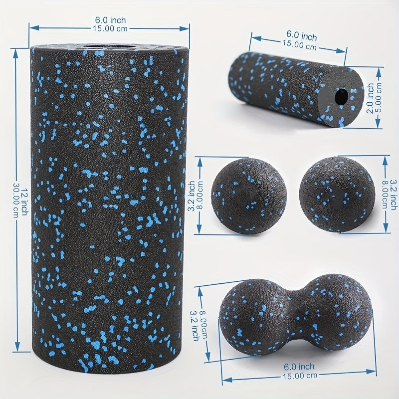 5pcs Foam Roller Set for Massage Pilates Yoga Back Roller Foot Massage Ball