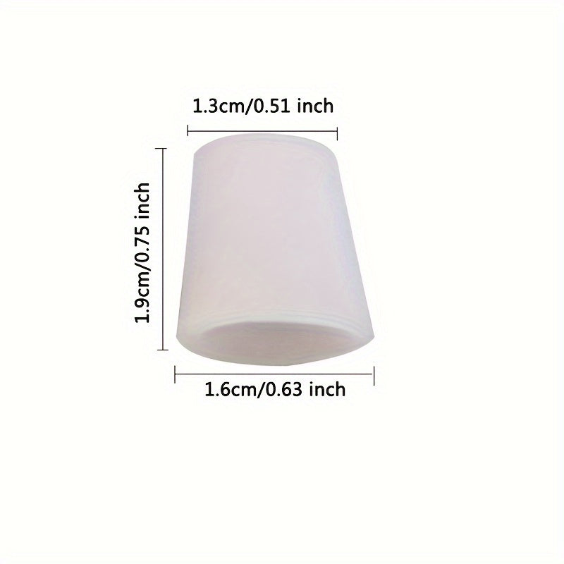 4pcs Silicone Toe Sleeves Overlapping Separator Fit Night Home Use