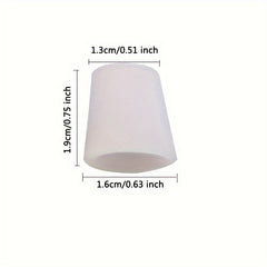 4pcs Silicone Toe Sleeves Overlapping Separator Fit Night Home Use