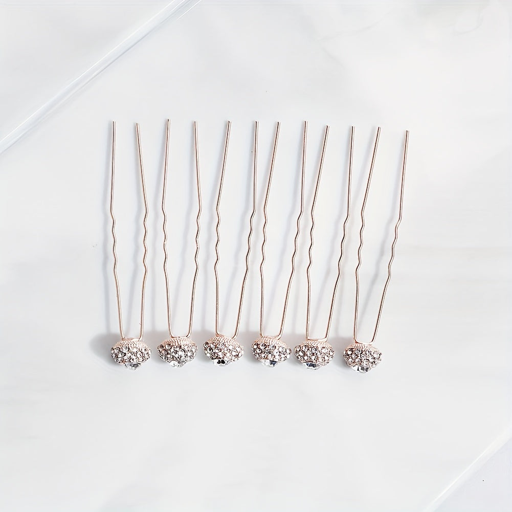 Rhinestone Hair Pin Wedding Accessory