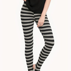 Striped High Waist Leggings Casual Every Stretchy Leggings Women's Clothing